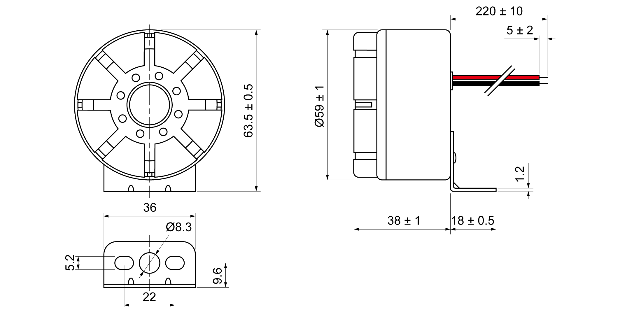 XPB6036-30S12W Mechanical Drawing